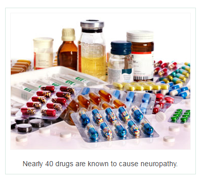 Nearly 40 drugs are known to cause neuropathy